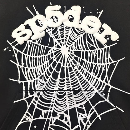 SP5DER OG WEB HOODIE BLACK
