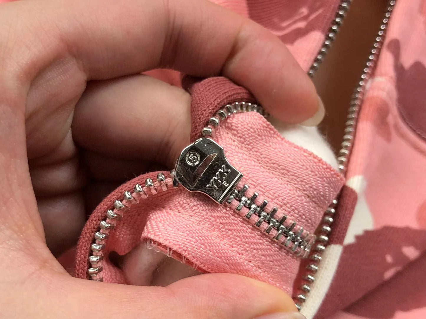 BAPE X BARBIE DOT CAMO SHARK FULL ZIP HOODIE PINK