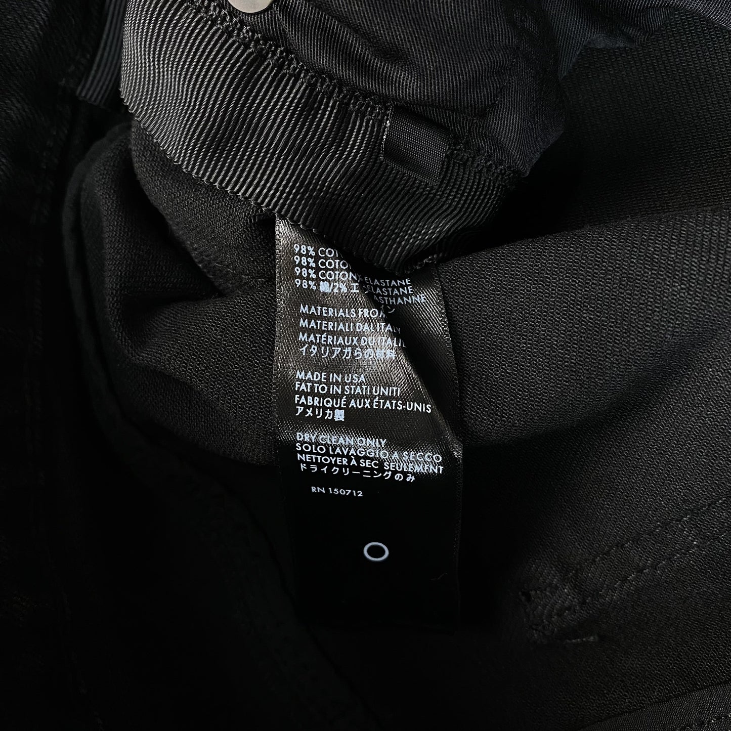 AMIRI CORE APPLIQUE BLACK LEATHER JEANS