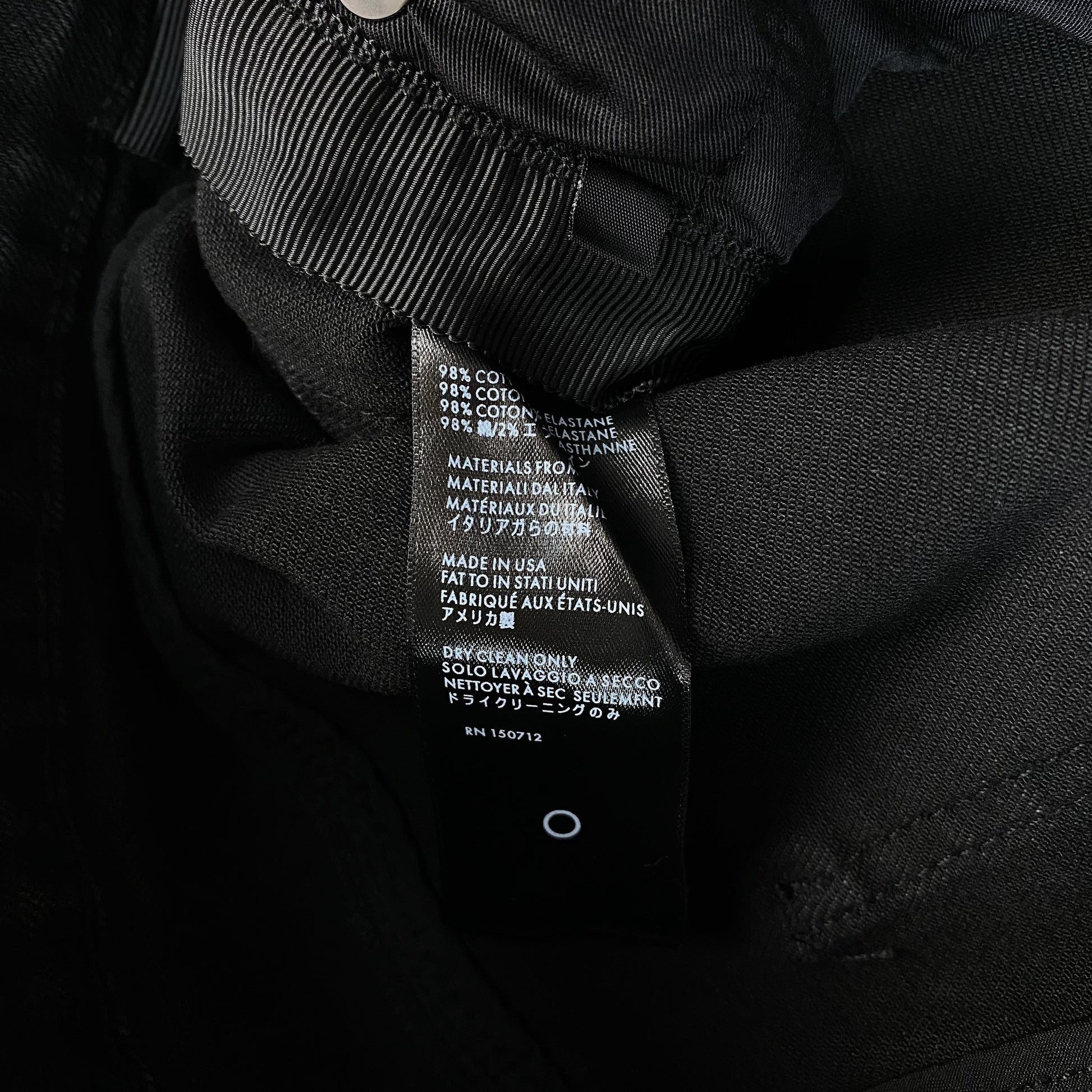 AMIRI CORE APPLIQUE BLACK LEATHER JEANS