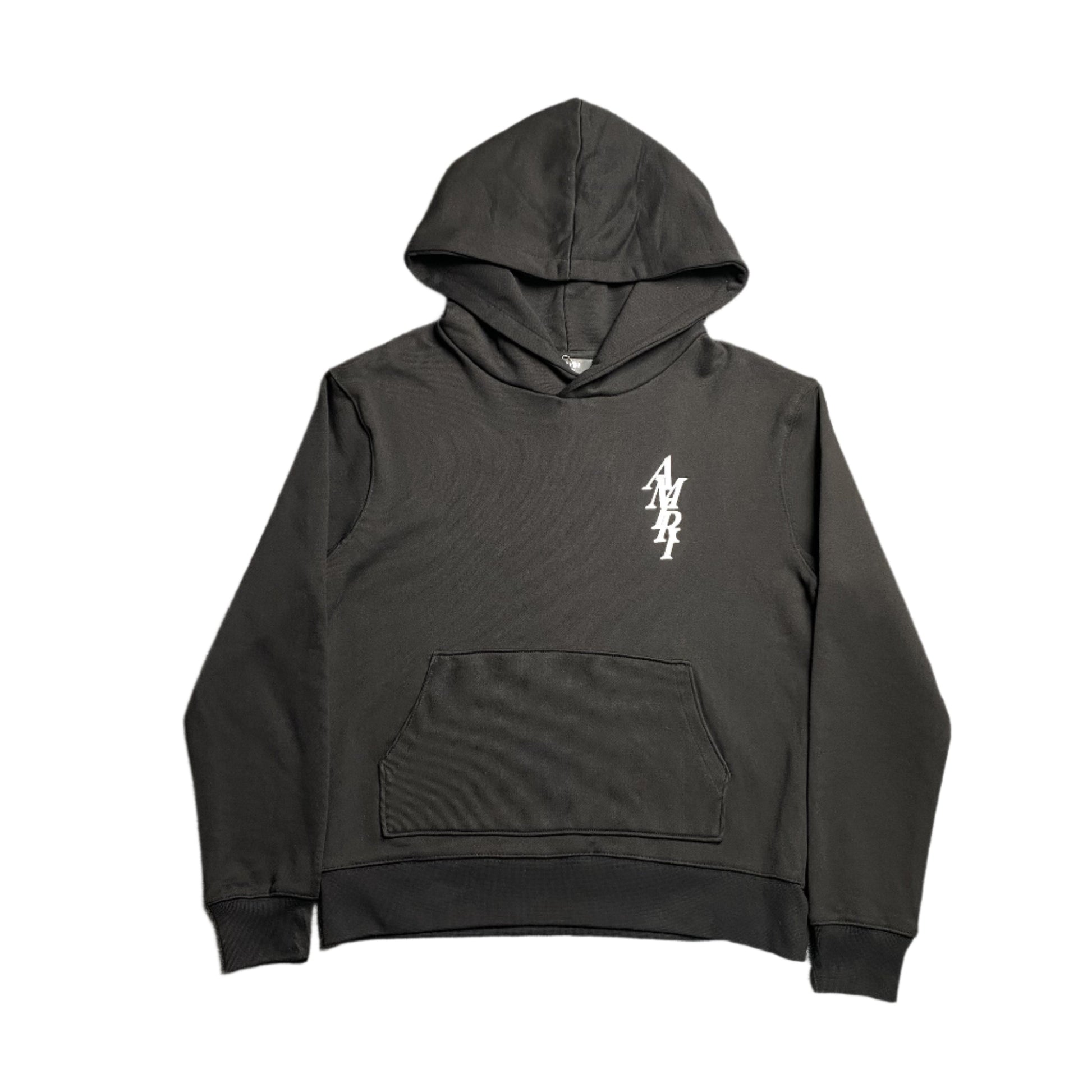 AMIRI LETTER LOGO HOODIE BLACK