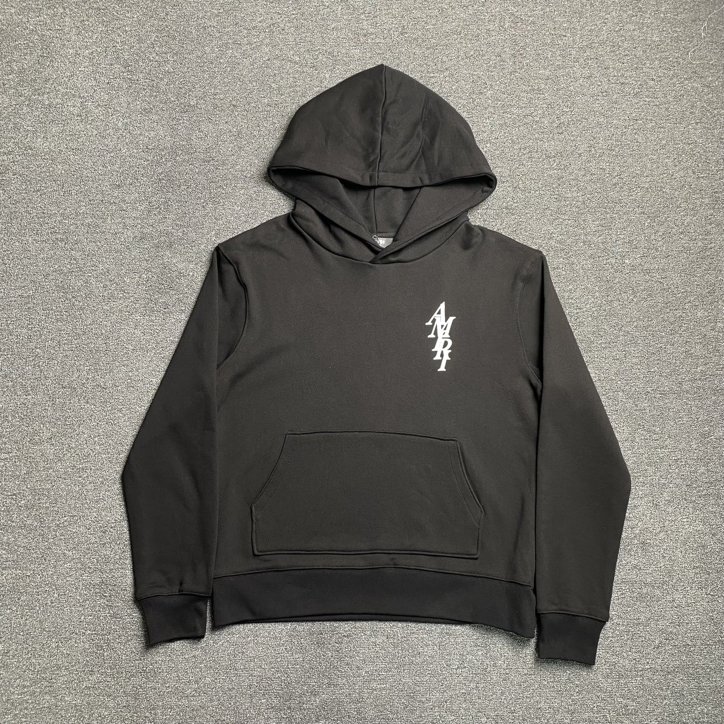 AMIRI LETTER LOGO HOODIE BLACK