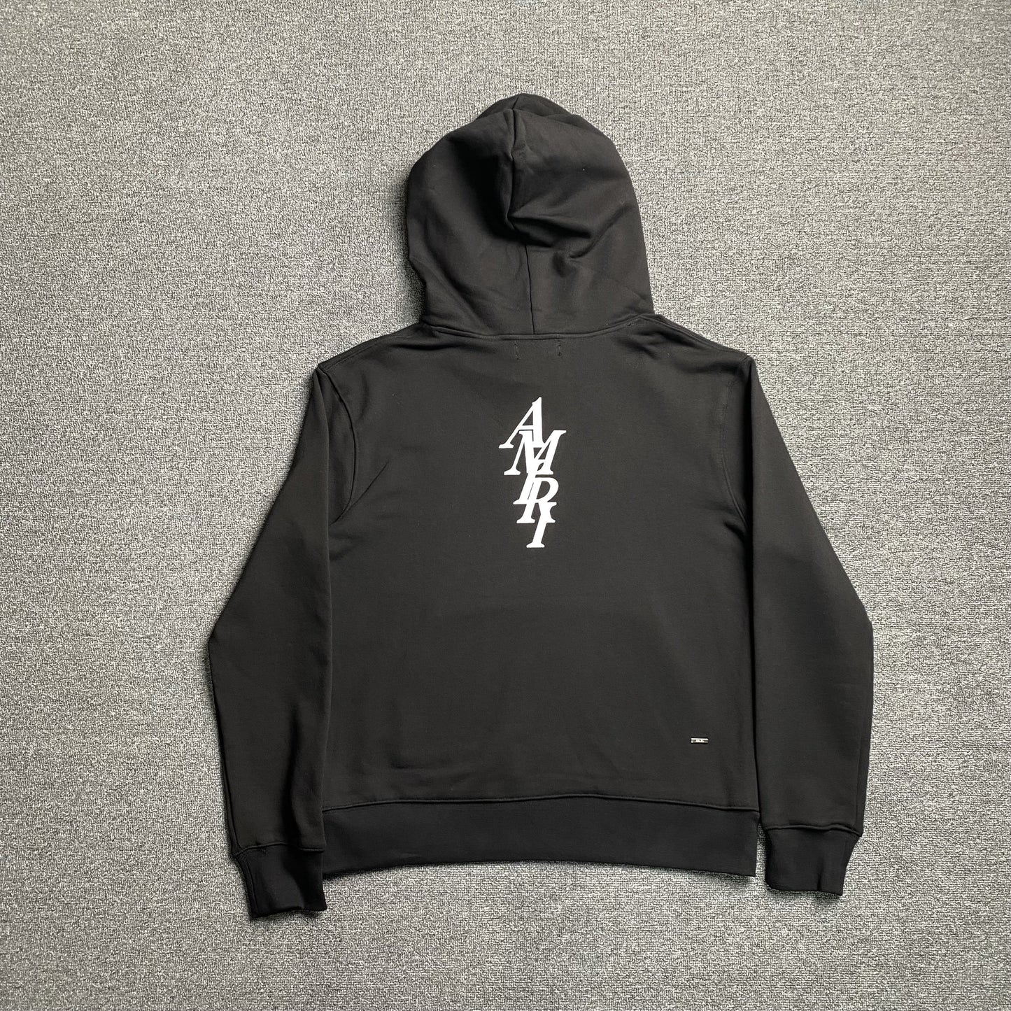 AMIRI LETTER LOGO HOODIE BLACK