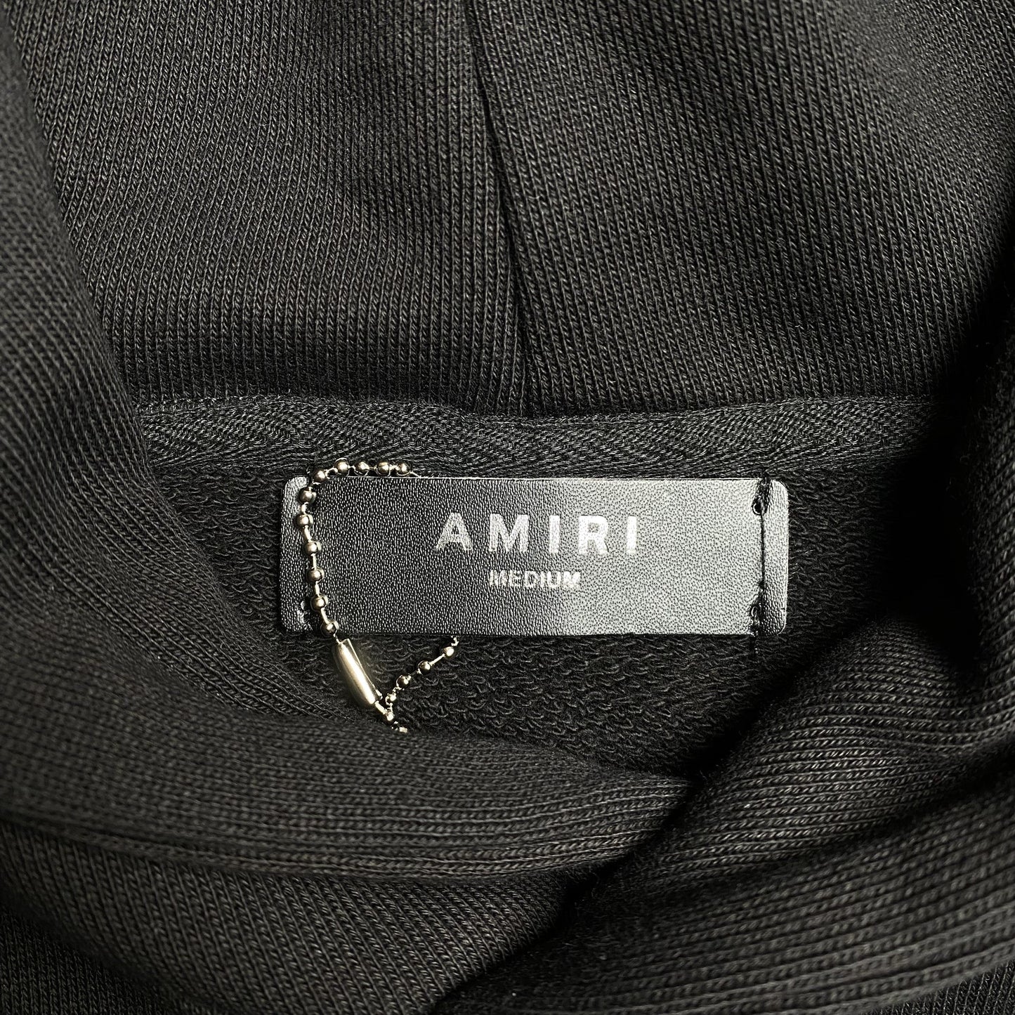 AMIRI LETTER LOGO HOODIE BLACK