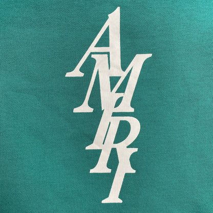 AMIRI LETTER LOGO HOODIE CERULEAN