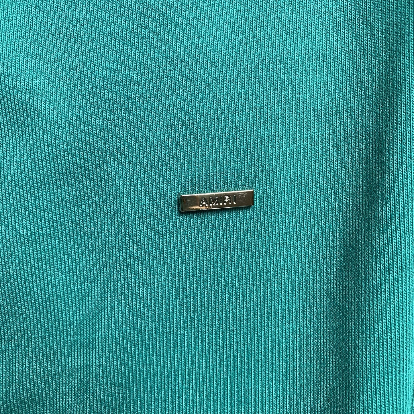 AMIRI LETTER LOGO HOODIE CERULEAN