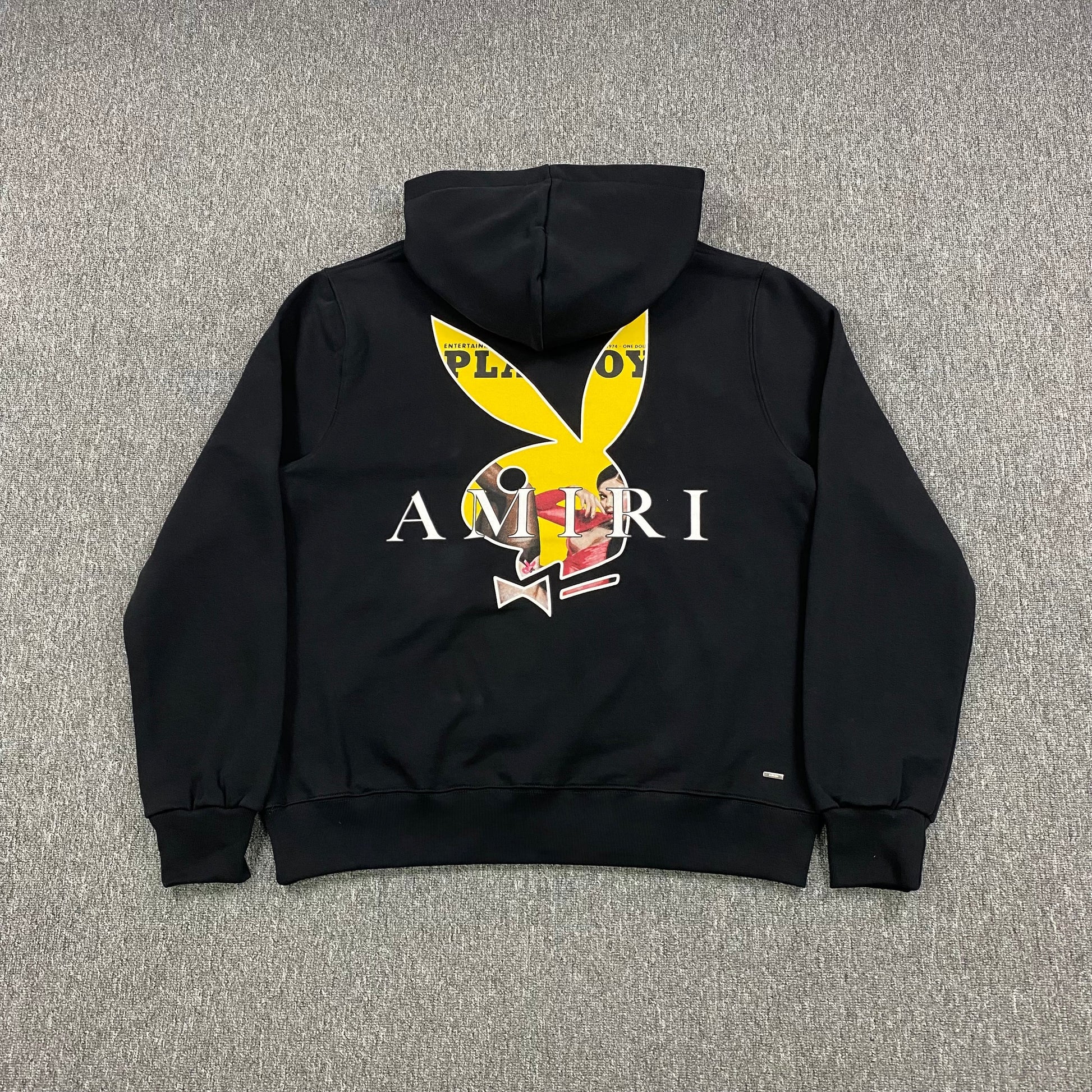 AMIRI PLAYBOY LOGO HOODIE BLACK YELLOW