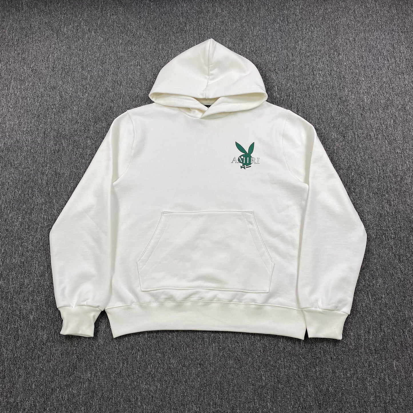 AMIRI PLAYBOY LOGO HOODIE WHITE GREEN