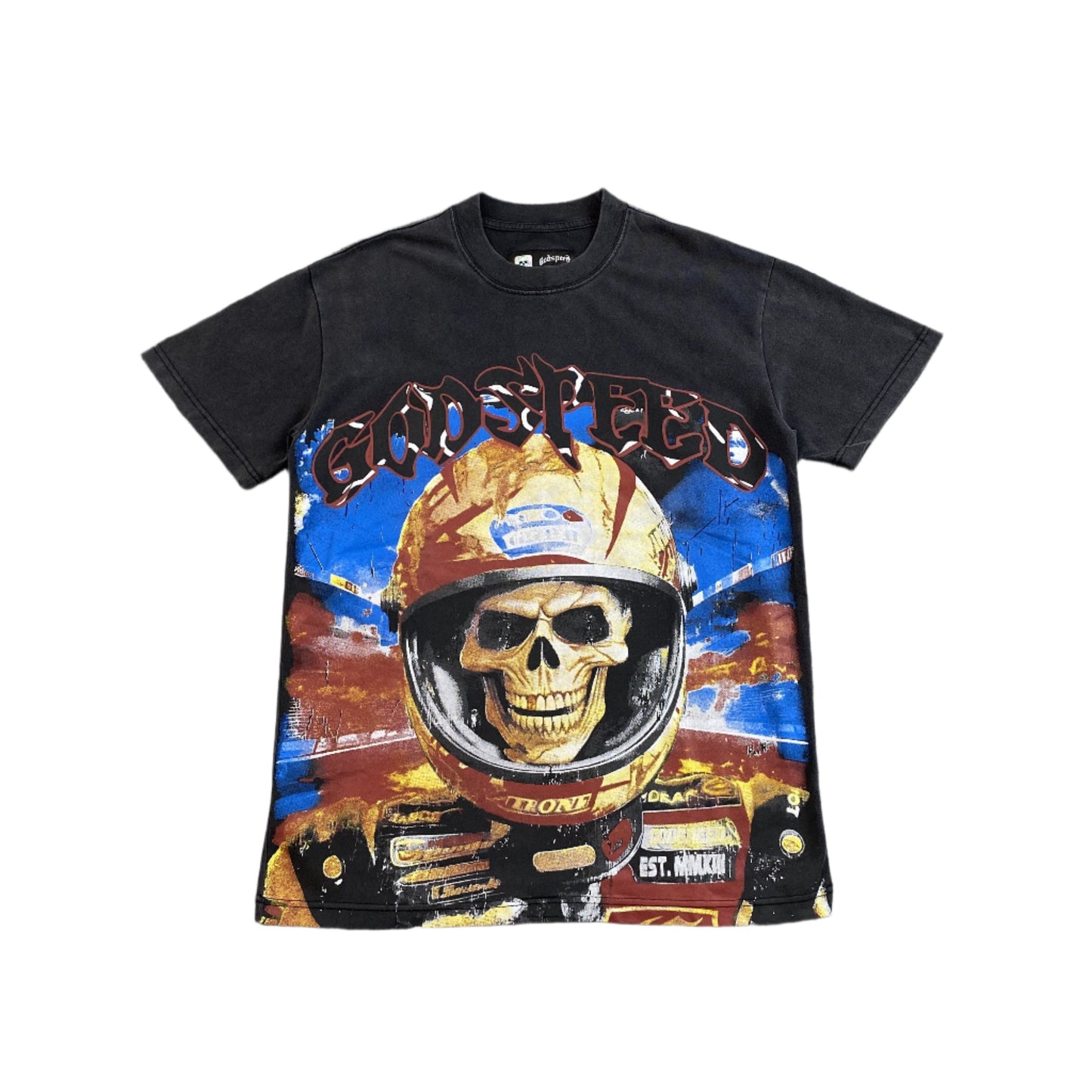 GODSPEED RACER GOLDIE T-SHIRT WASHED BLACK