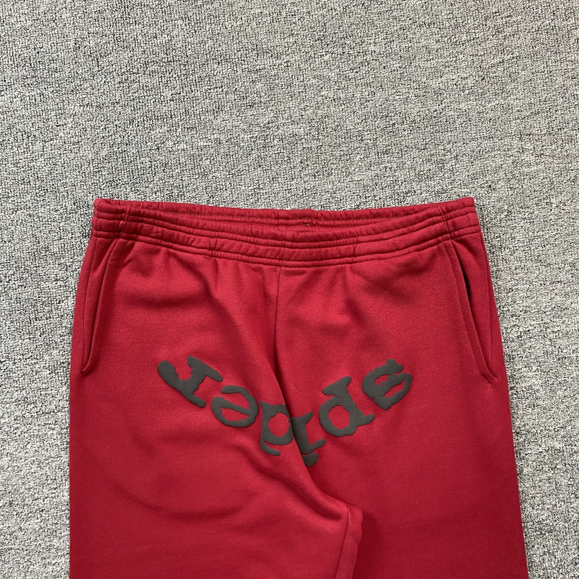 SP5DER VVS SWEATPANTS RED